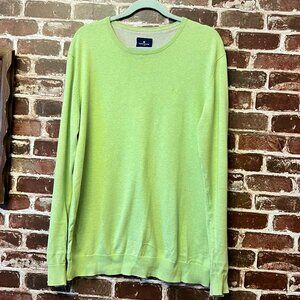 Tom Tailor Men's Cotton Sweater - Lime Green - XXL